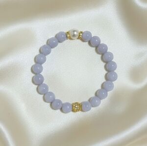 Aquamarine Pearl Bracelet